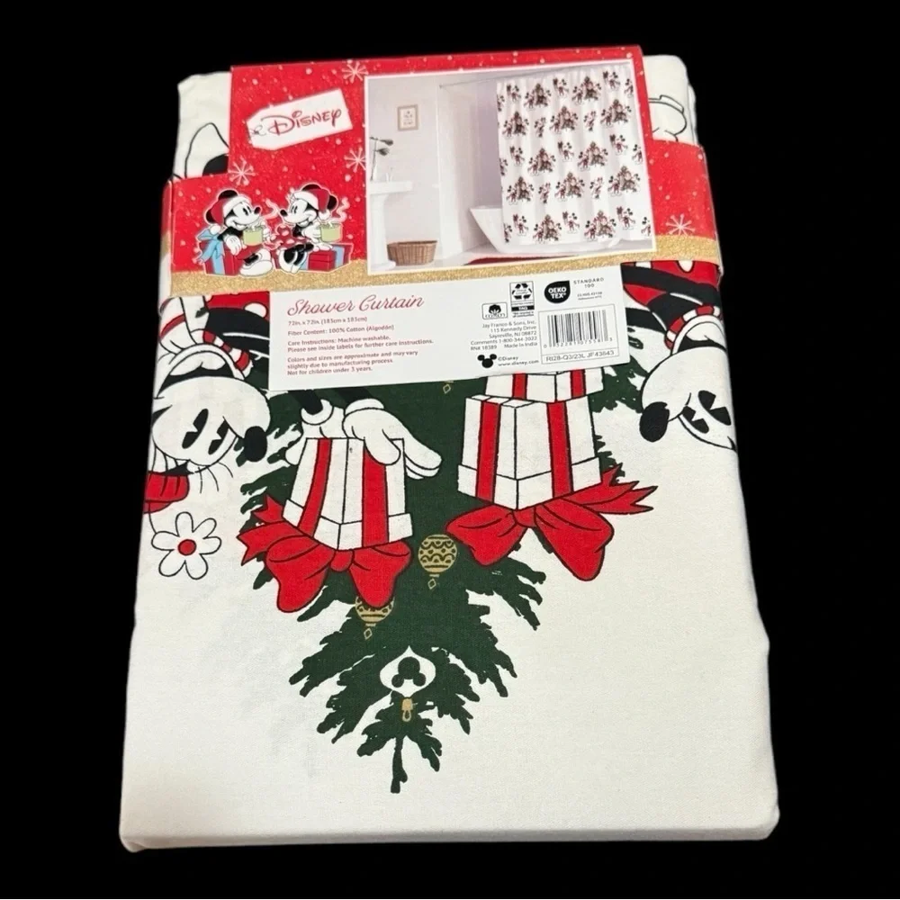 Disney Mickey & Minnie Mouse Shower Curtain - NWT